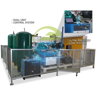 गुणवत्ता Automatic Helium Leak Testing Machine Delivering Low False Alarm for Compressor Inspection कारखाना