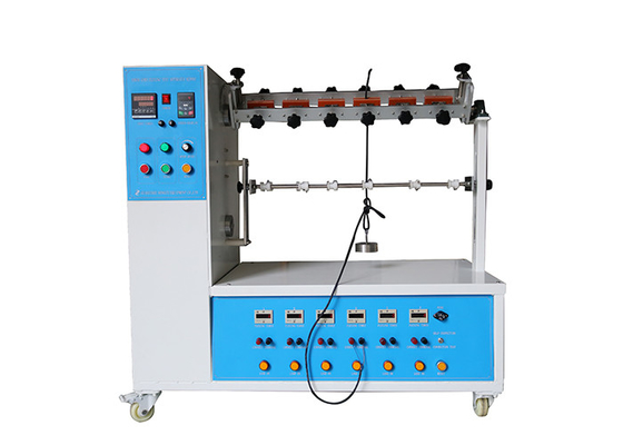 IEC 60884-1 पावर कॉर्ड फ्लेक्सिंग टेस्टर 10-60rpm फ्लेक्सिंग रेट 6 वर्किंग स्टेशन